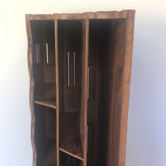 Vintage Lerner Faux Wood Plastic Boho Style Mail Sorter - Picture 9 of 12